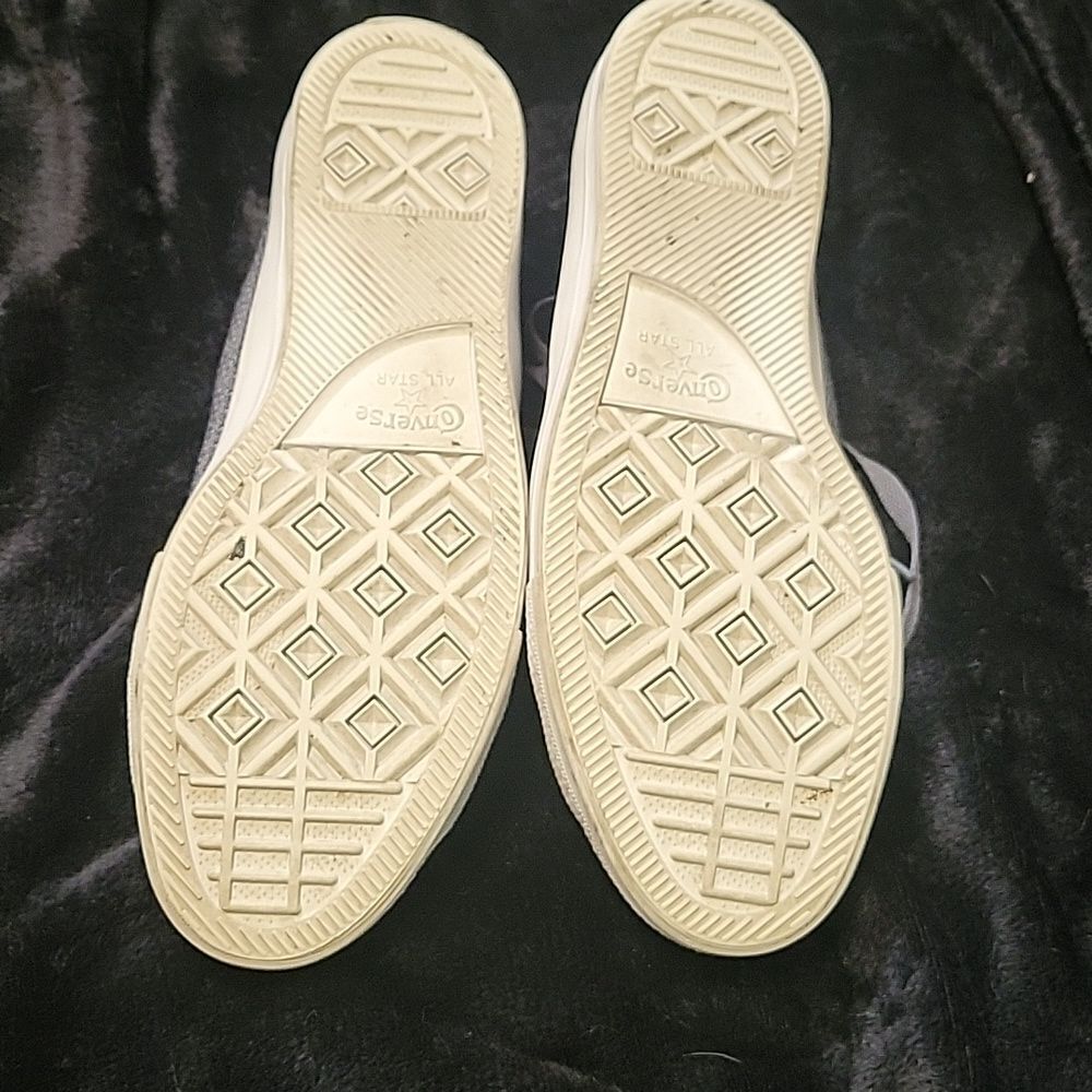 Converse Men's Gray And Tan Sneakers, Size 10.5 - Picture 5 of 7